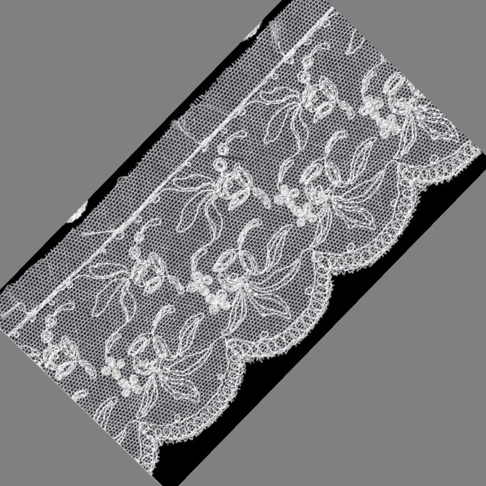 #644 Ivory 2-1/2″ (6,3 cm) 100% Cotton Tule Rayon Stitch